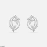 Golden Blossom earring 14K White Gold