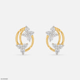 Golden Blossom earring 14K White Gold