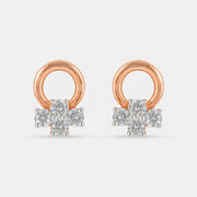 Aster Floral Earrings 9K Rose Gold
