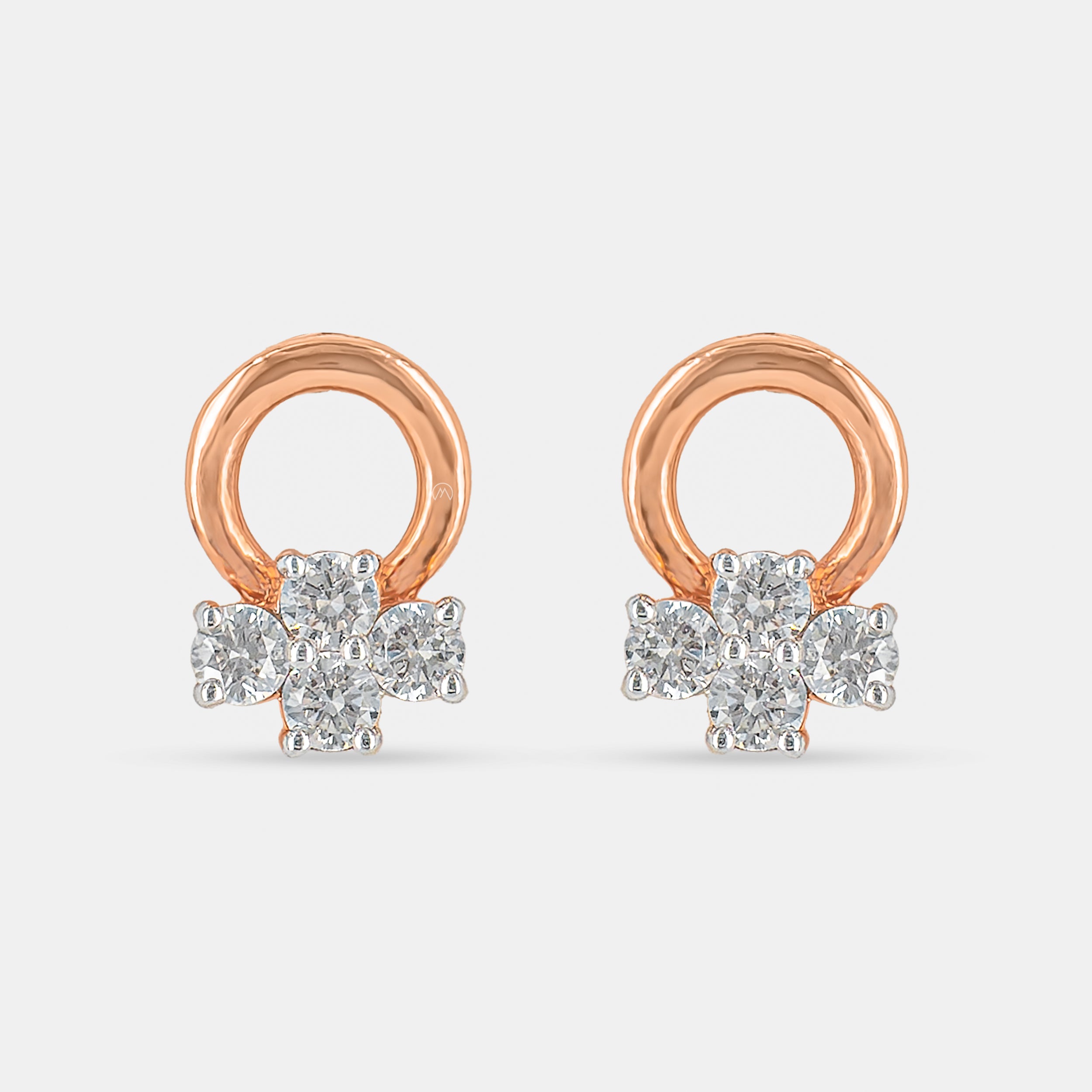 Aster Floral Earrings 9K Rose Gold