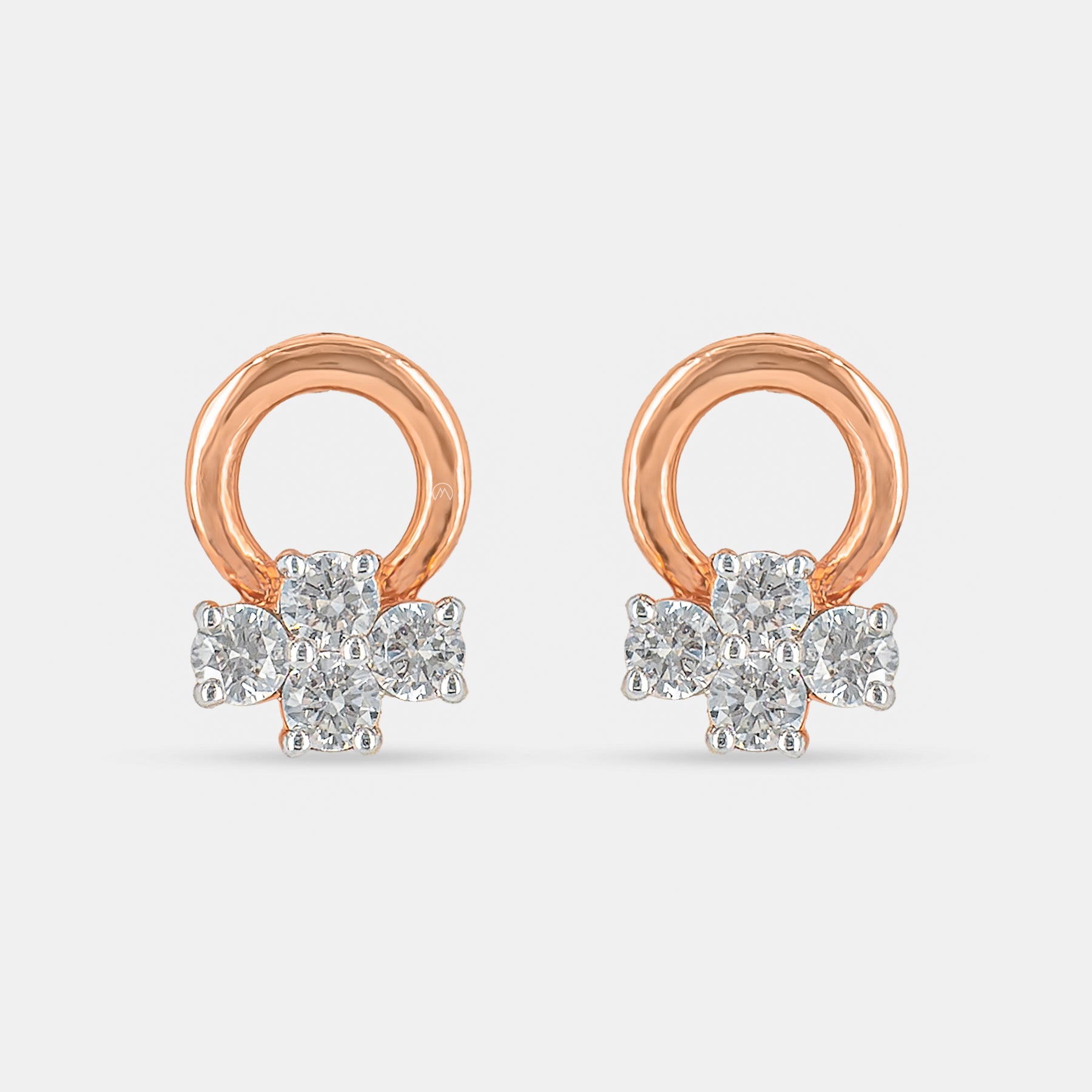 Aster Floral Earrings 14K Yellow Gold