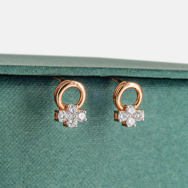 Aster Floral Earrings 14K Rose Gold