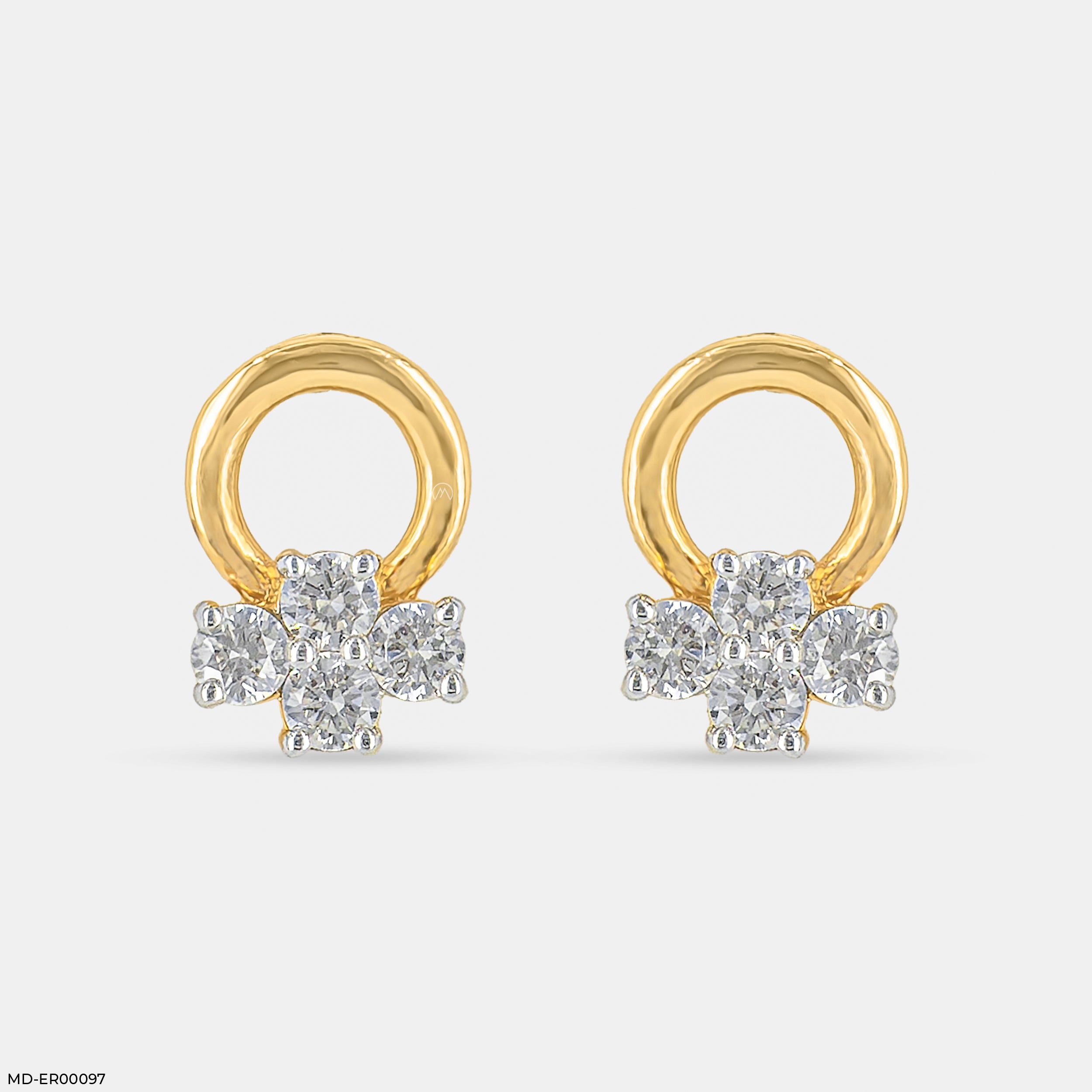 Aster Floral Earrings 9K Rose Gold