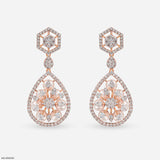 1 Carat Pearl Prism Earrings 14K Yellow Gold