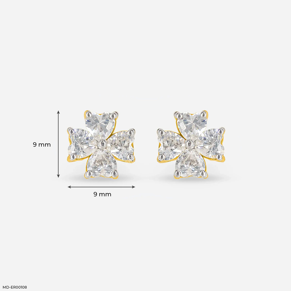 Fourever Heart Diamond Earrings