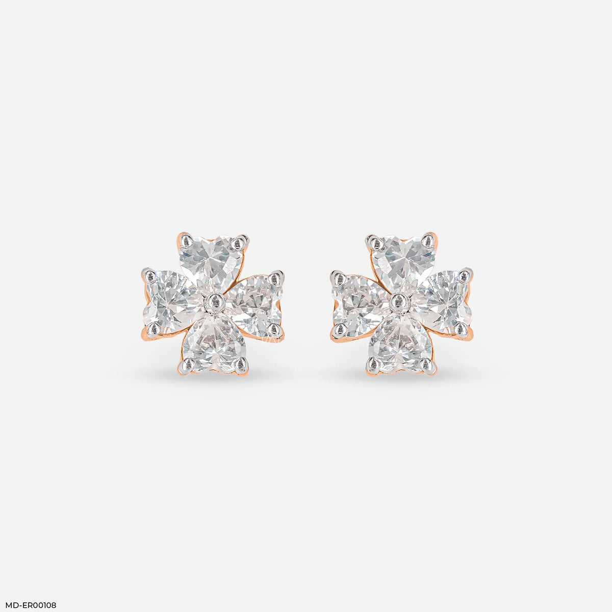 Fourever Heart Diamond Earrings