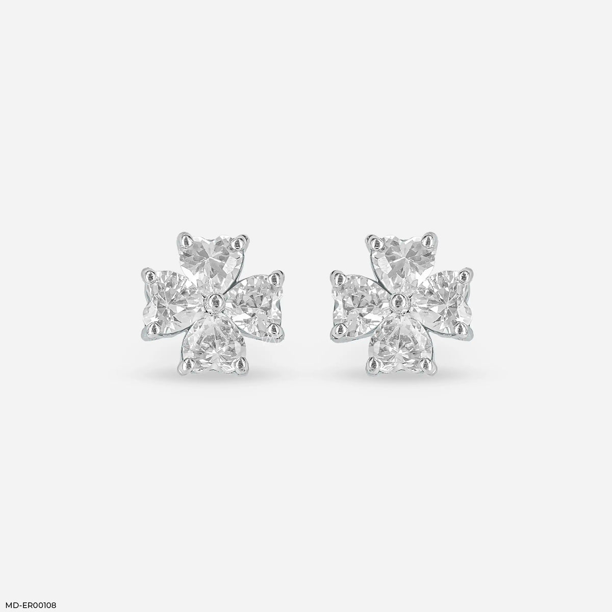 Fourever Heart Diamond Earrings