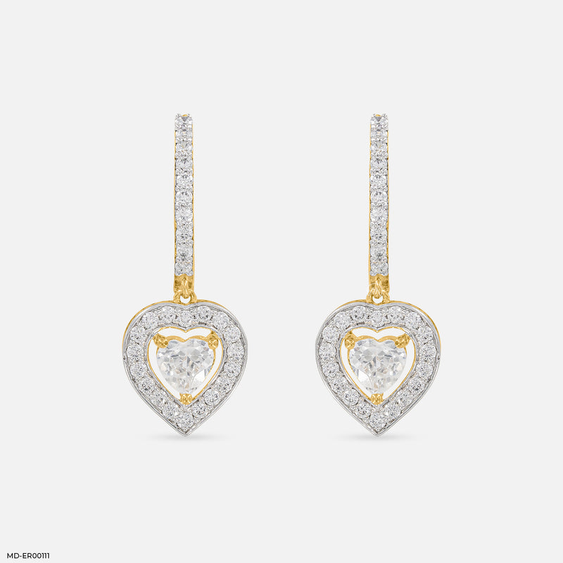 Unbounded Halo Diamond Hoops 14K Rose Gold