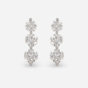 1 Carat Round Leticia Earrings 9K Rose Gold