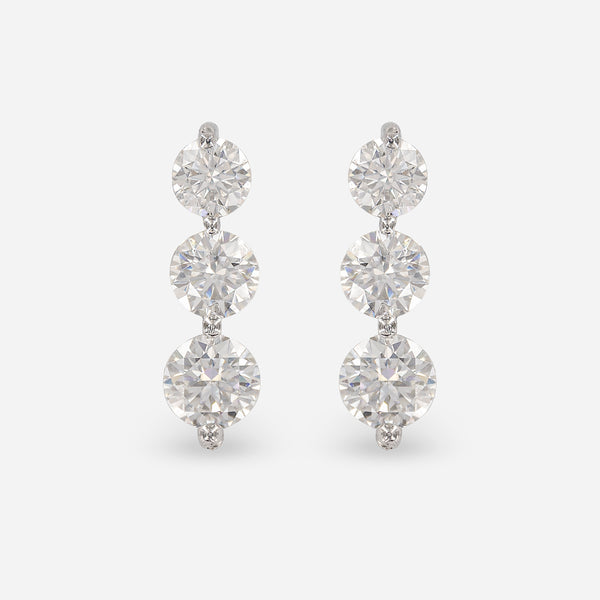 Leticia Diamond Earrings 14K White Gold