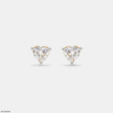 1.1 Carat Twin Hearts Earrings Platinum 950