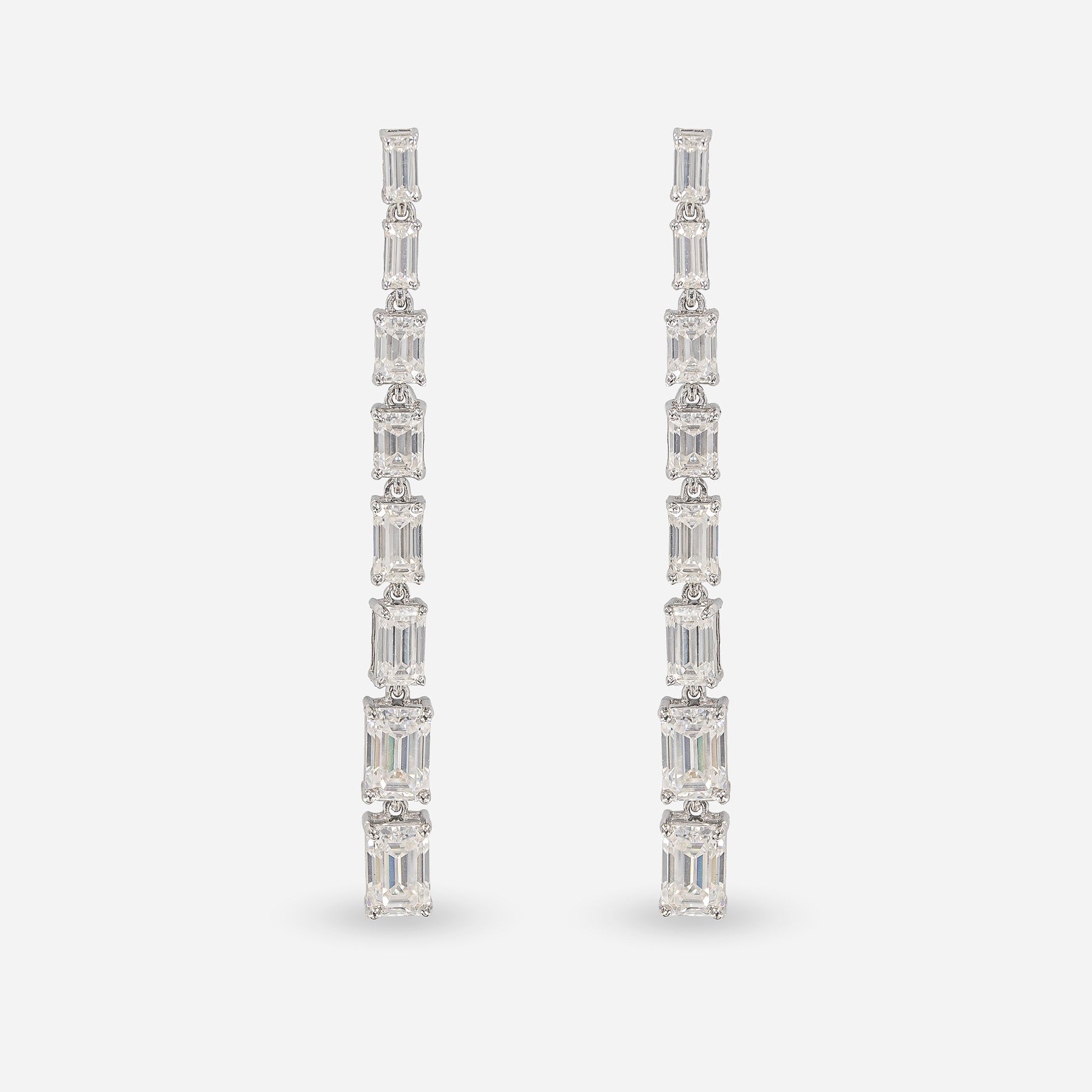 Classic Drizzle Diamond Drop Earrings 14K Yellow Gold