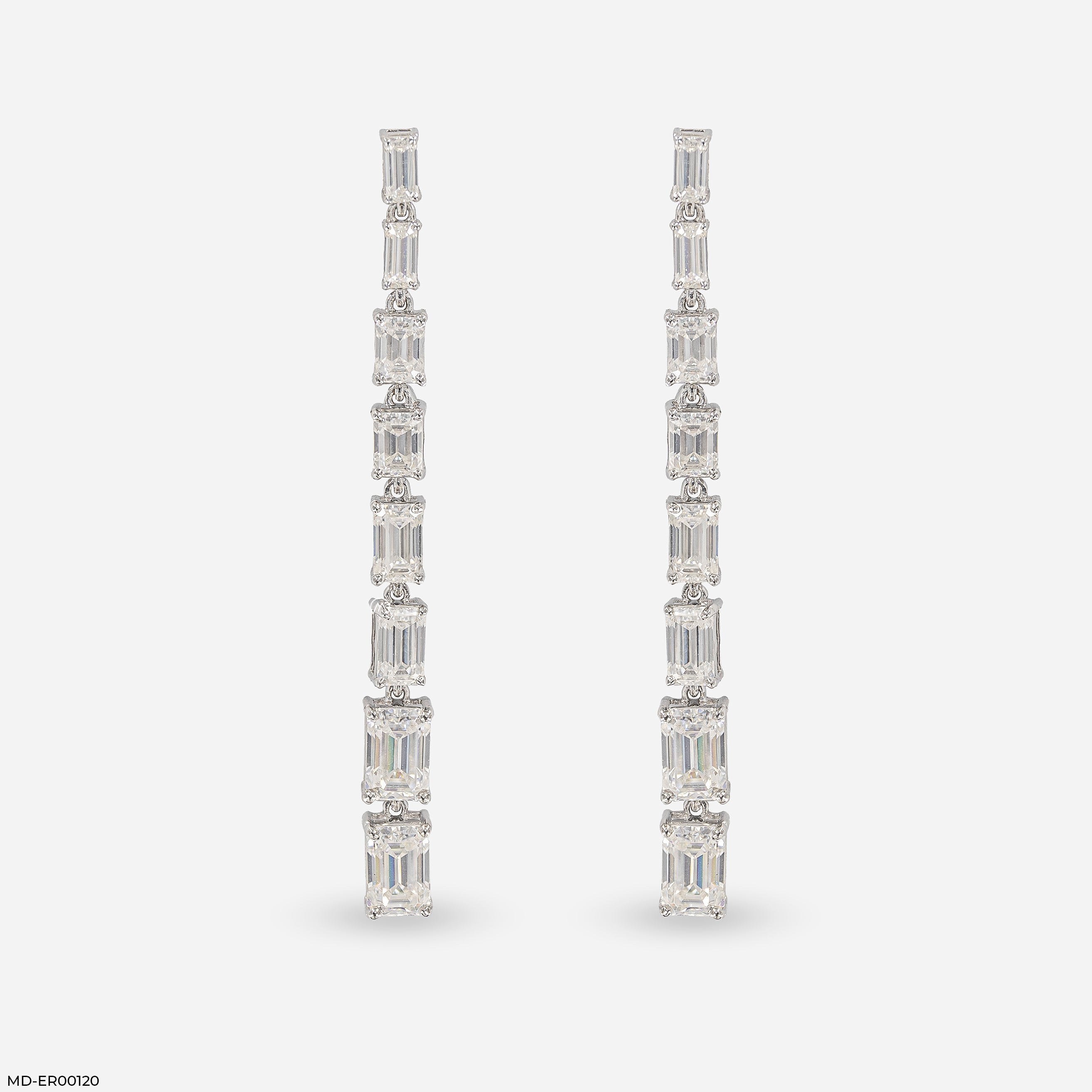 Classic Drizzle Diamond Drop Earrings