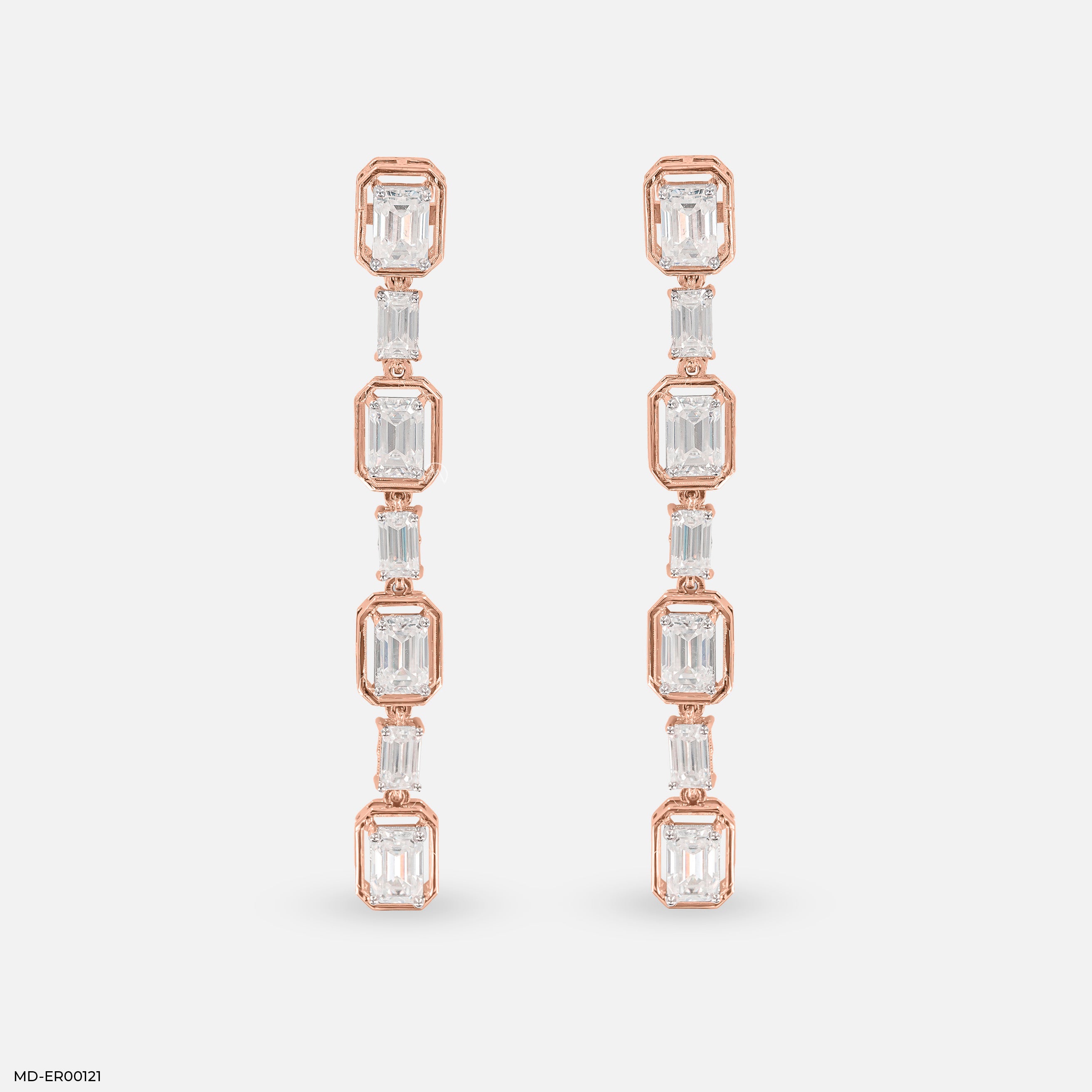 Glimmering Long Earrings