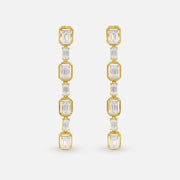 Glimmering Long Earrings 14K Yellow Gold