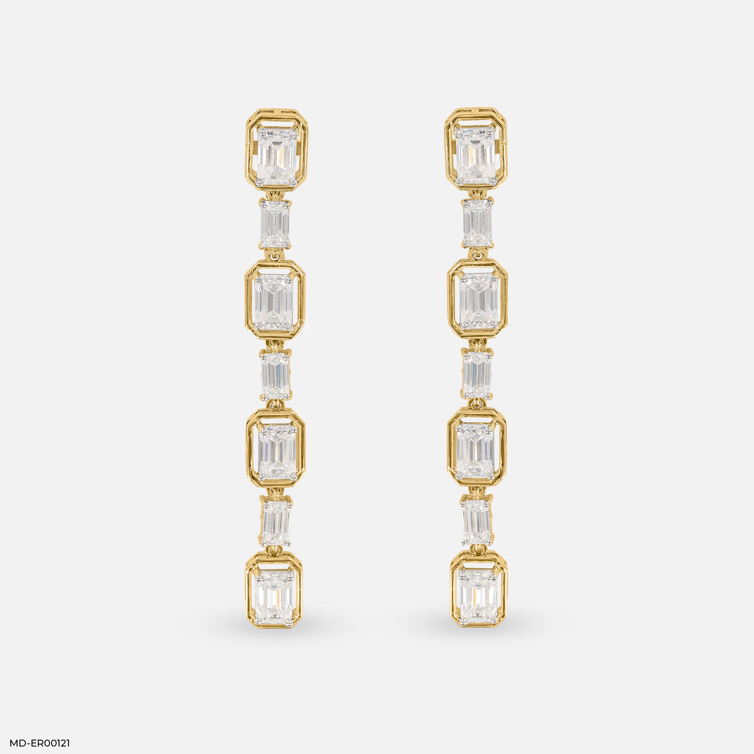 Glimmering Long Earrings