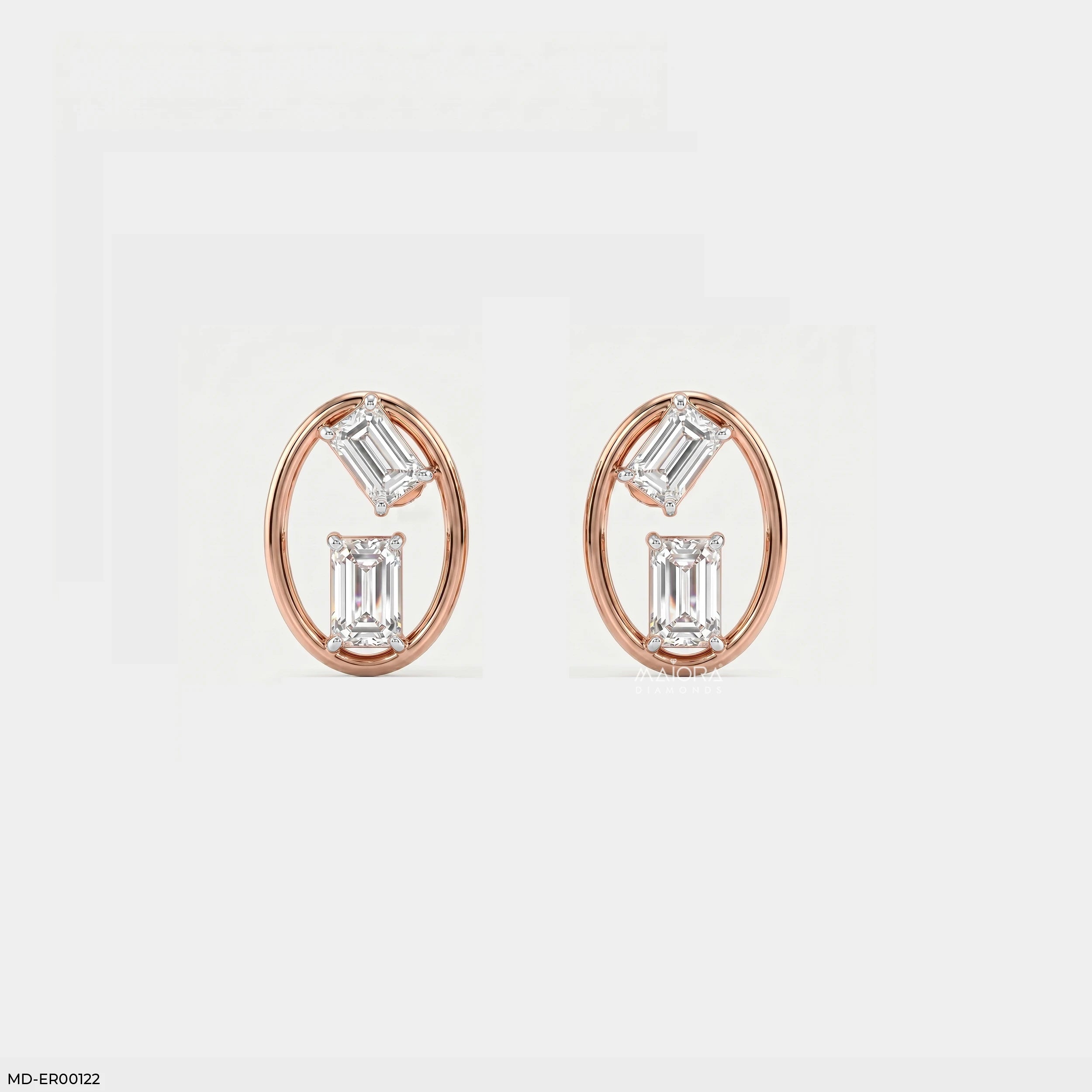 Motile Detachable Diamond Studs 9K Yellow Gold