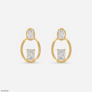 Motile Detachable Diamond Studs 18K Yellow Gold