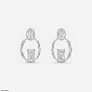 Motile Detachable Diamond Studs 14K White Gold