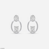 Motile Detachable Diamond Studs 14K White Gold