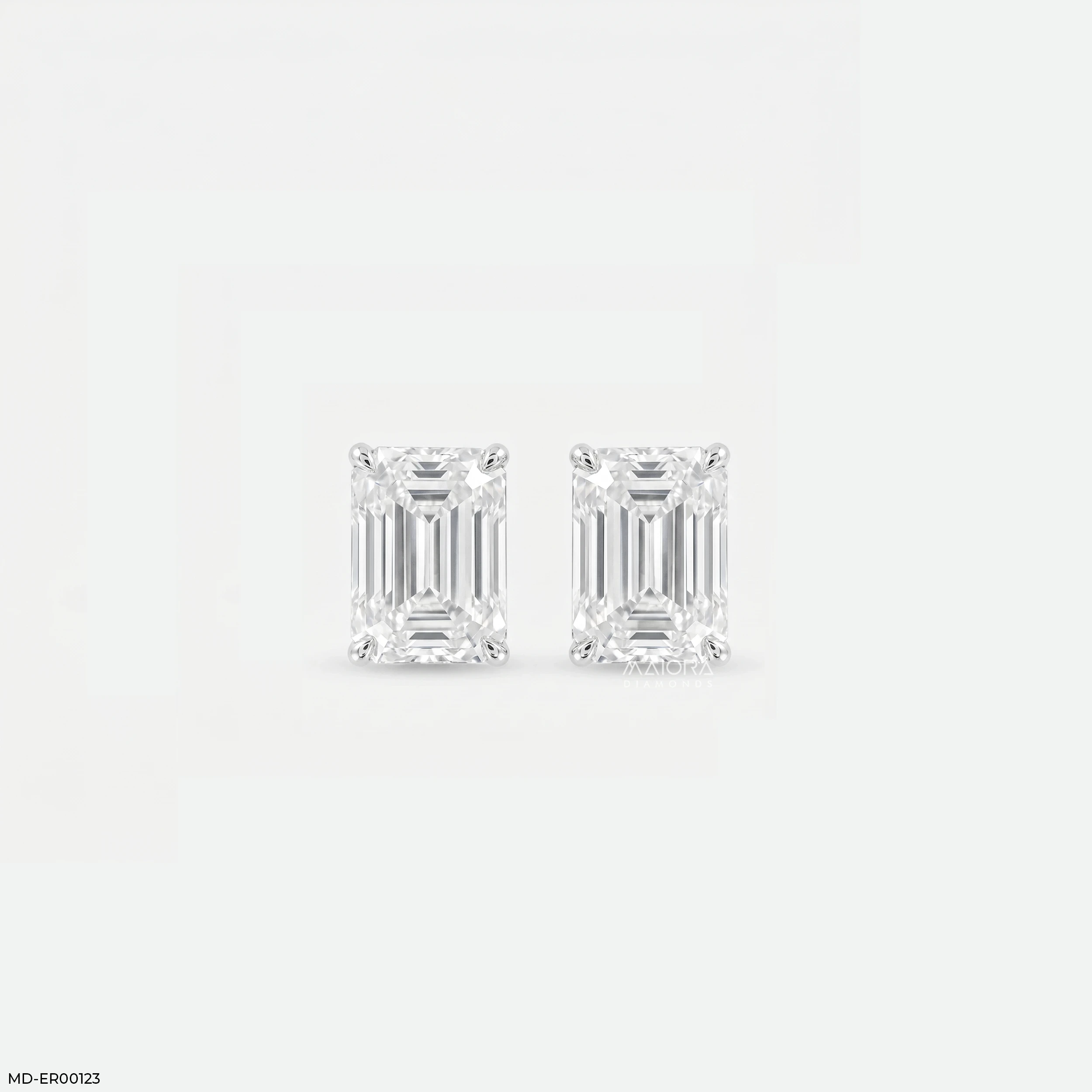 1.5 Carat Baguette Detachable Earrings 9K Yellow Gold