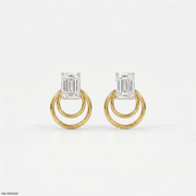 1.5 Carat Baguette Detachable Earrings