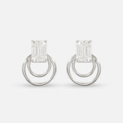 1.5 Carat Baguette Detachable Earrings Platinum 950
