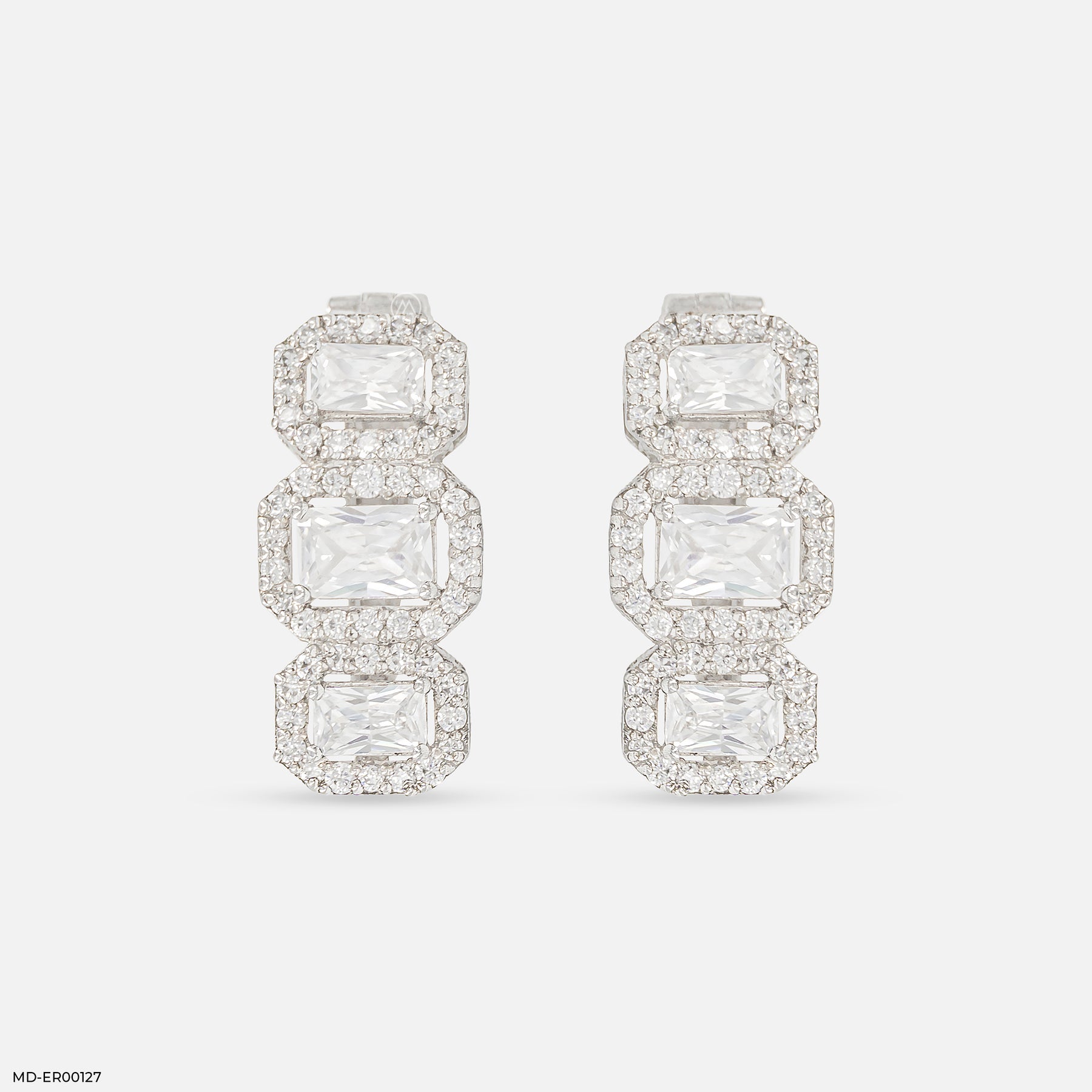 The Happy Tiara Hoops 18K Rose Gold