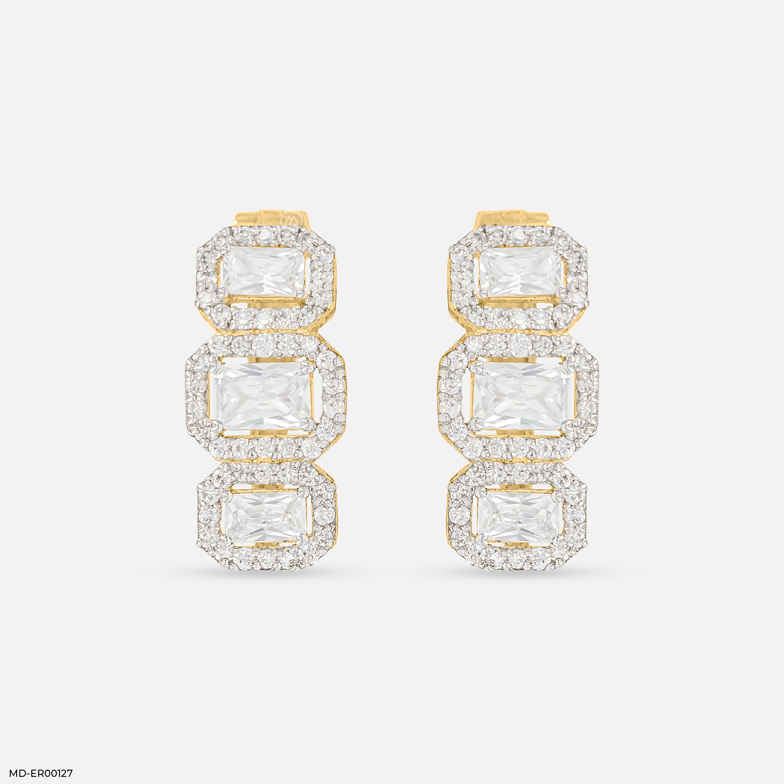 The Happy Tiara Hoops 14K Yellow Gold