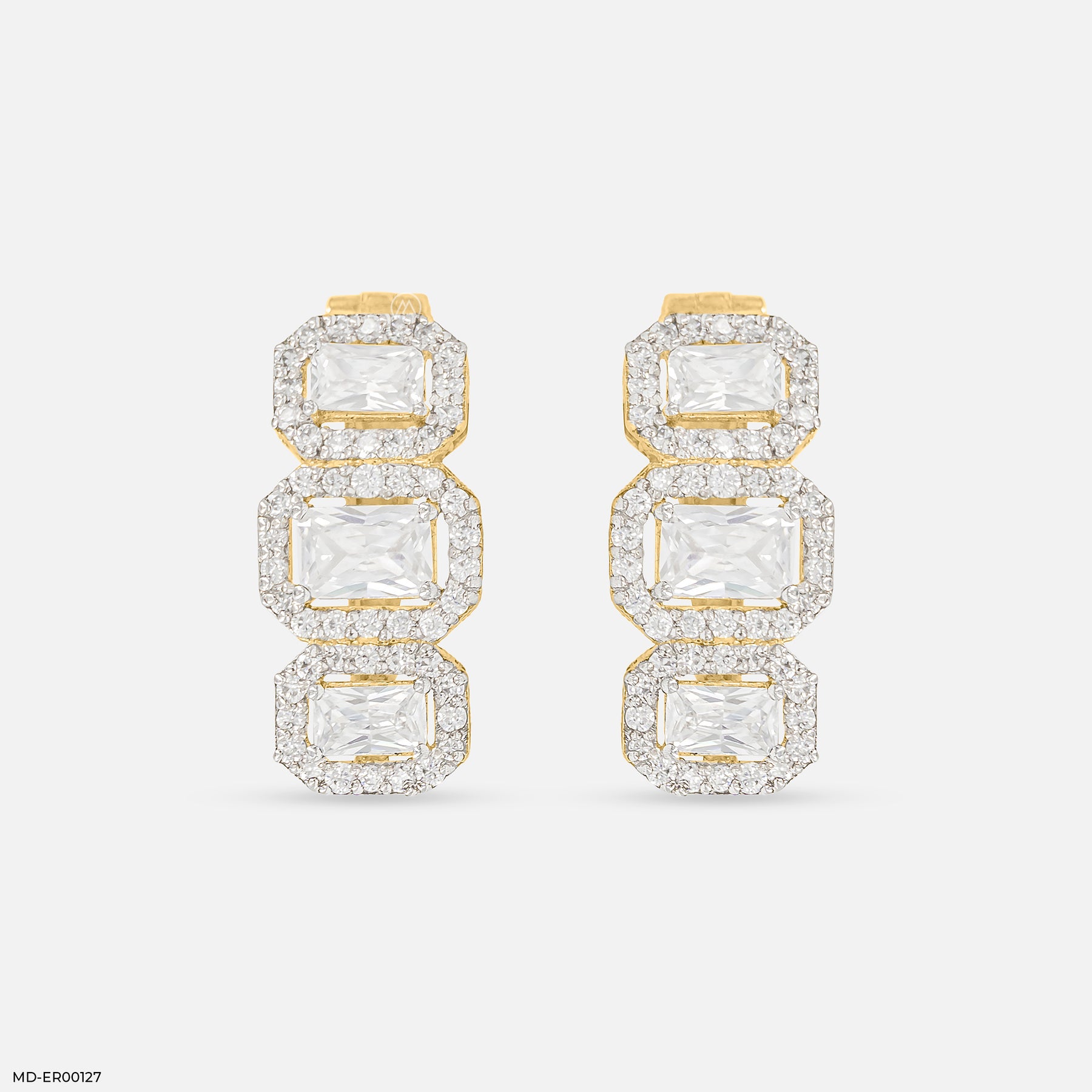 The Happy Tiara Hoops 18K Rose Gold