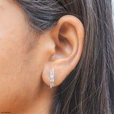 0.50 Carat Duo Radiant Earrings 14K Rose Gold