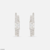 0.50 Carat Duo Radiant Earrings 14K Rose Gold