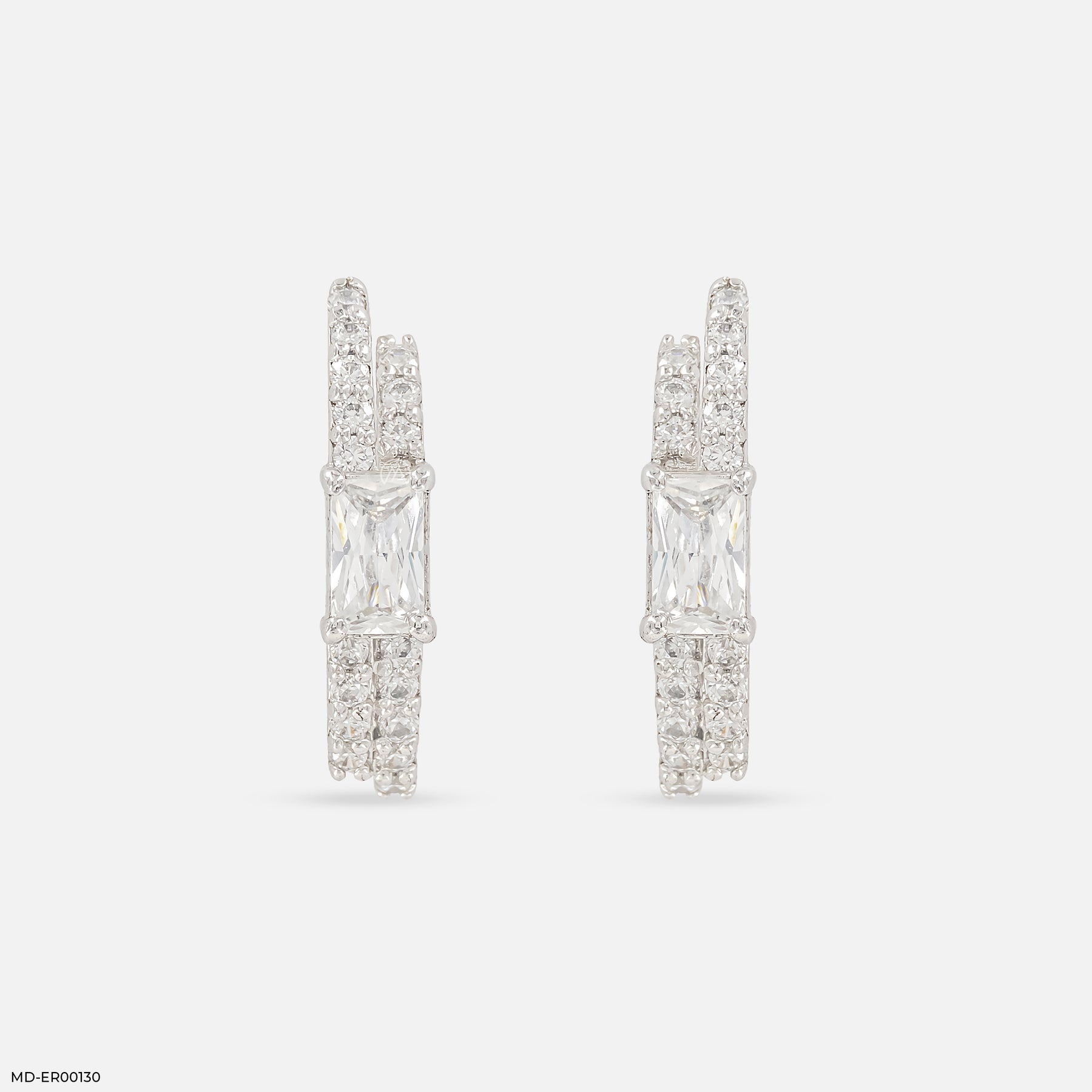 0.50 Carat Duo Radiant Earrings 14K Yellow Gold