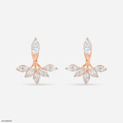 The Glistening Detachable Earrings 9K Rose Gold