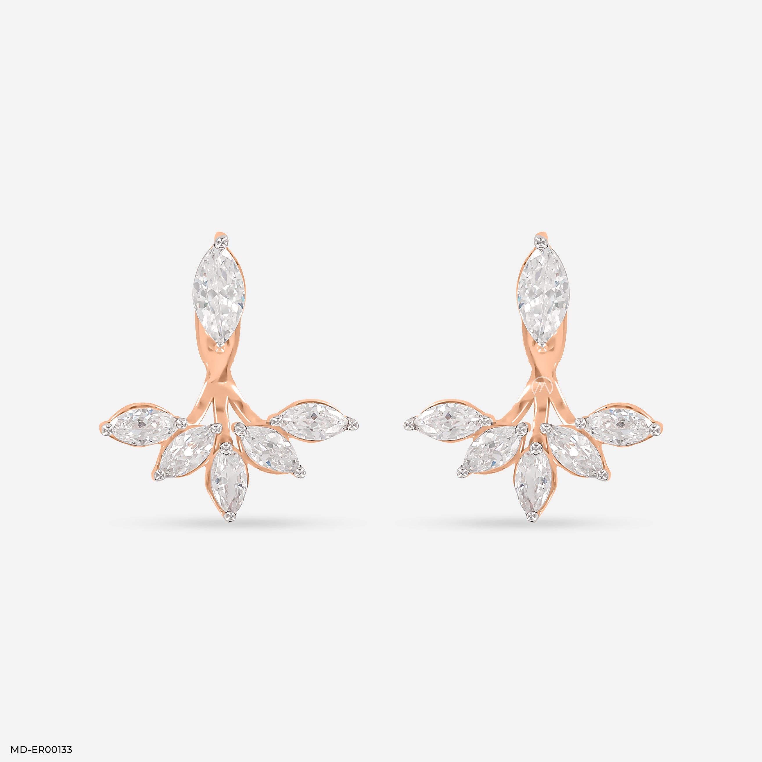 The Glistening Detachable Earrings 14K Rose Gold