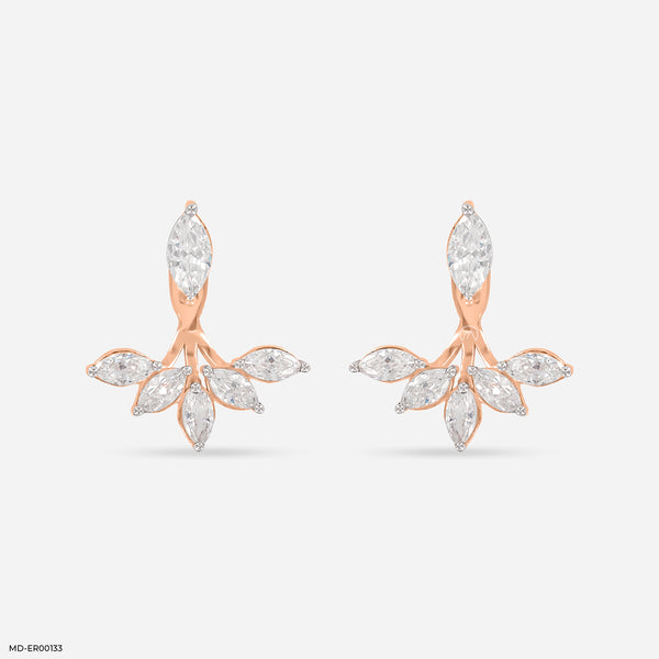 The Glistening Detachable Earrings 14K Rose Gold