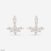 The Glistening Detachable Earrings 18K White Gold