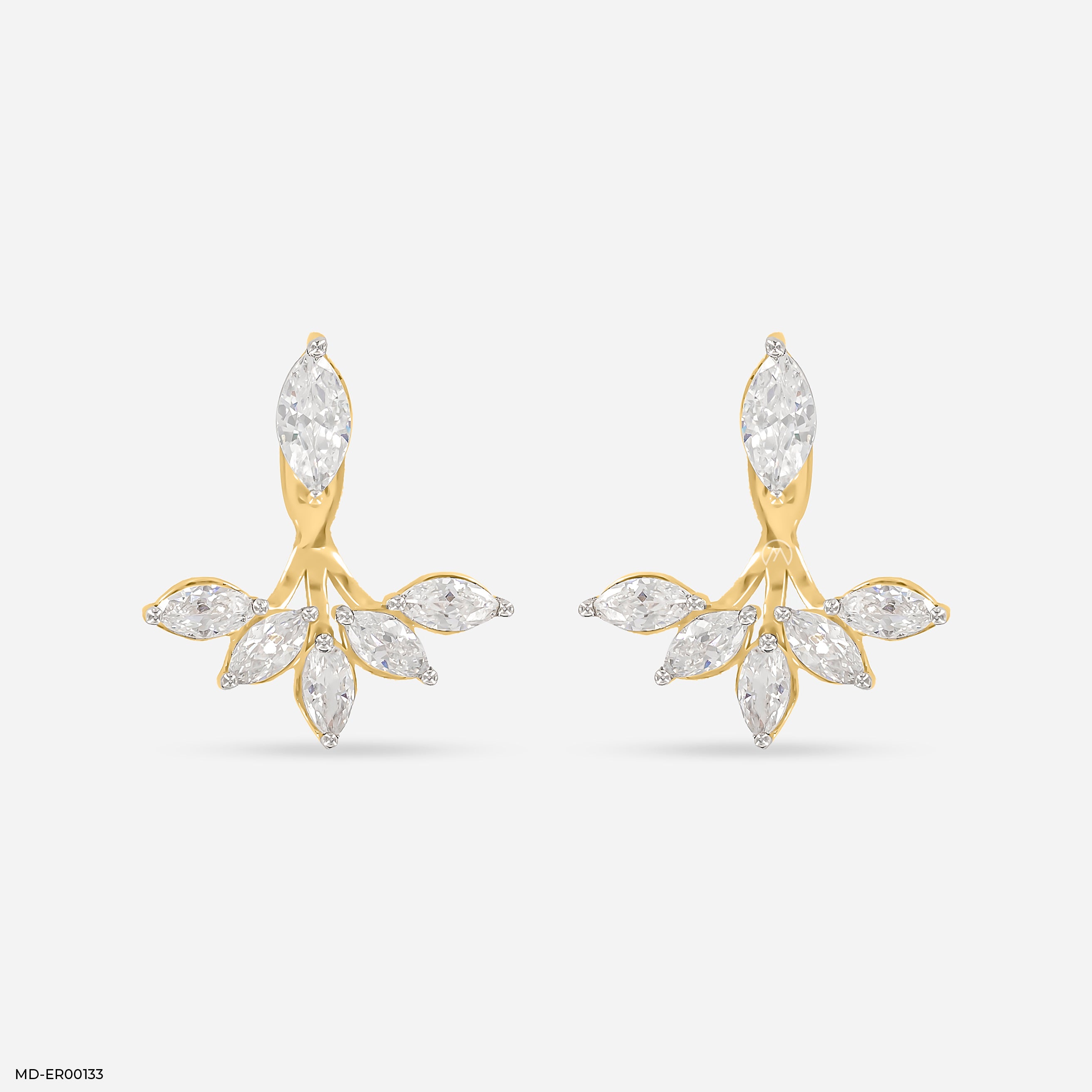 The Glistening Detachable Earrings 14K Yellow Gold