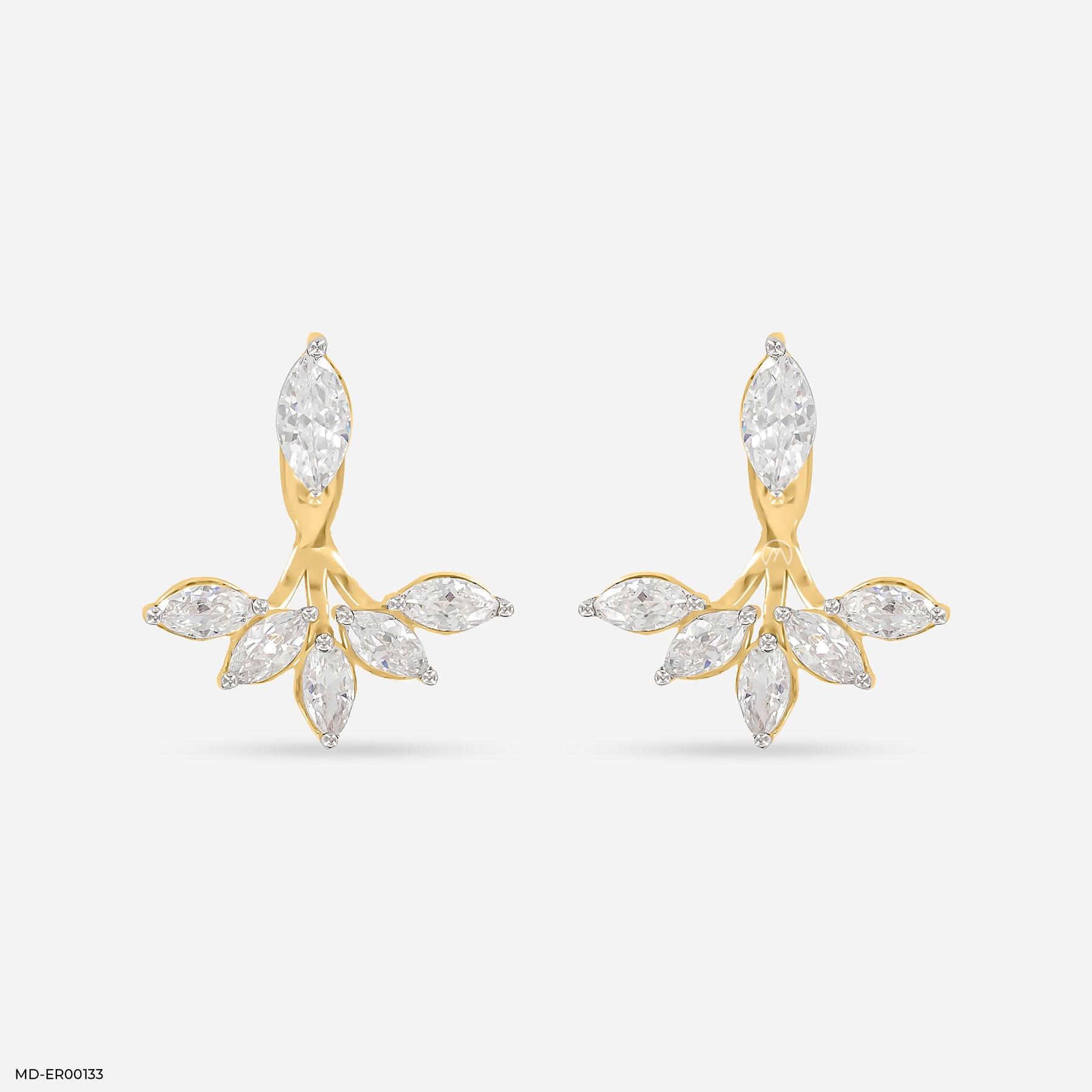 The Glistening Detachable Earrings 14K Yellow Gold