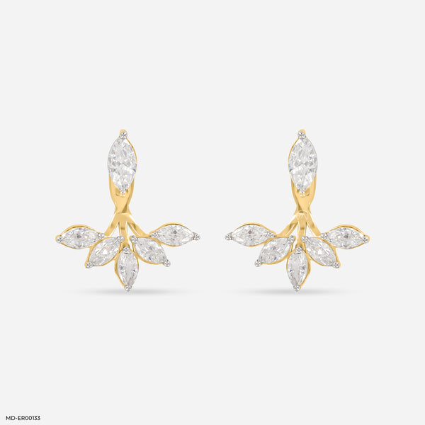 The Glistening Detachable Earrings 18K Yellow Gold