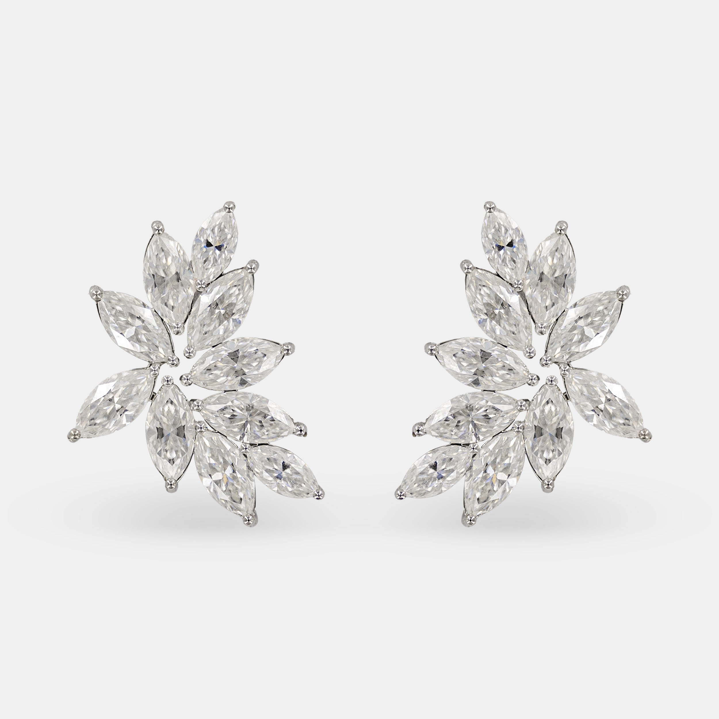 Alluring Marquise Daimond Earrings 14K Rose Gold