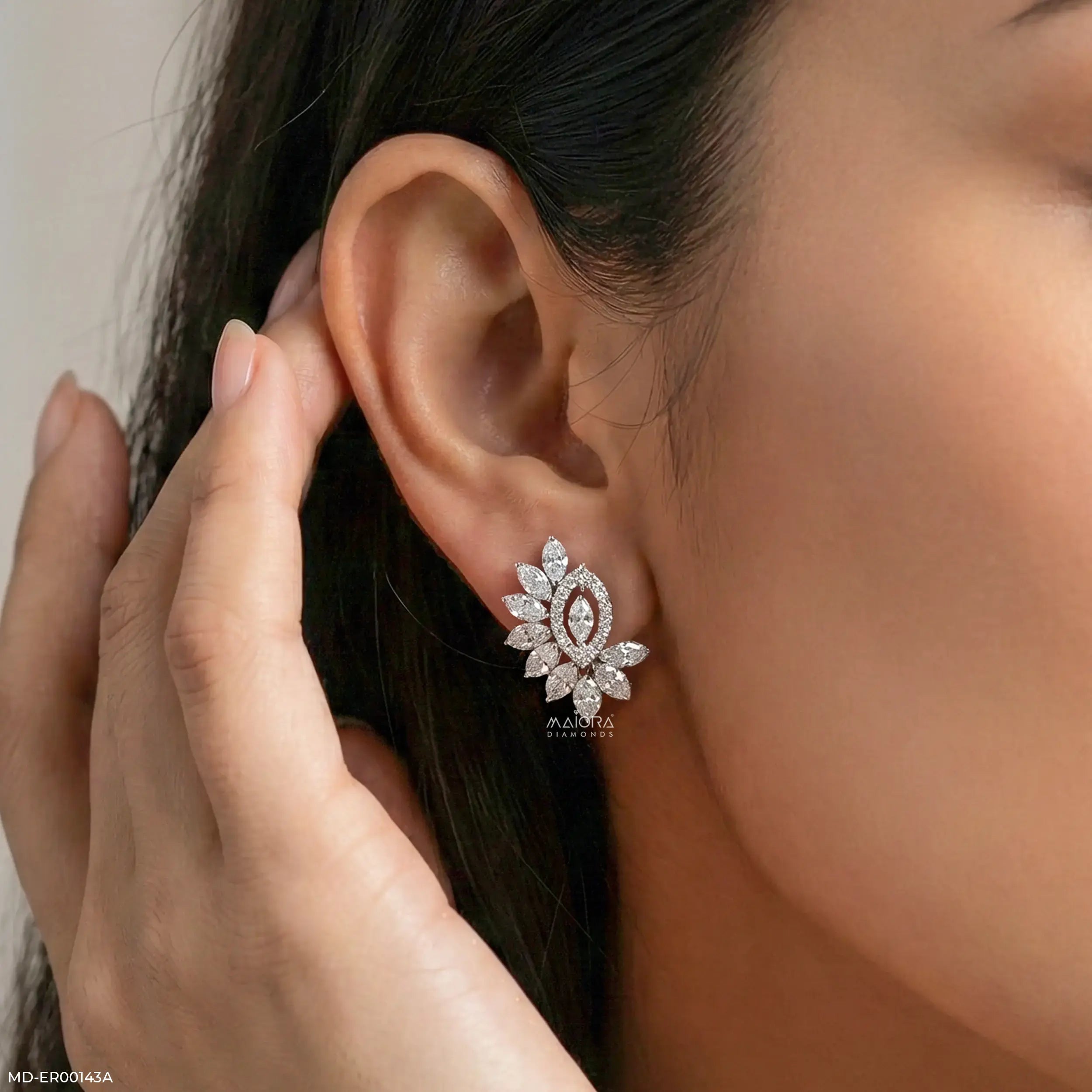 Tussie - Mussie Diamond Earrings 14K Rose Gold