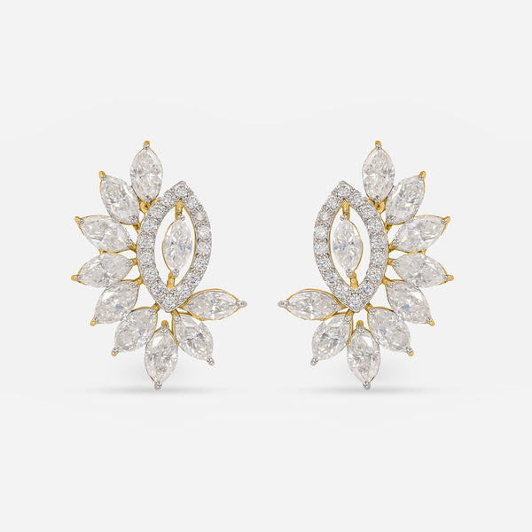 Tussie - Mussie Diamond Earrings 14K Yellow Gold