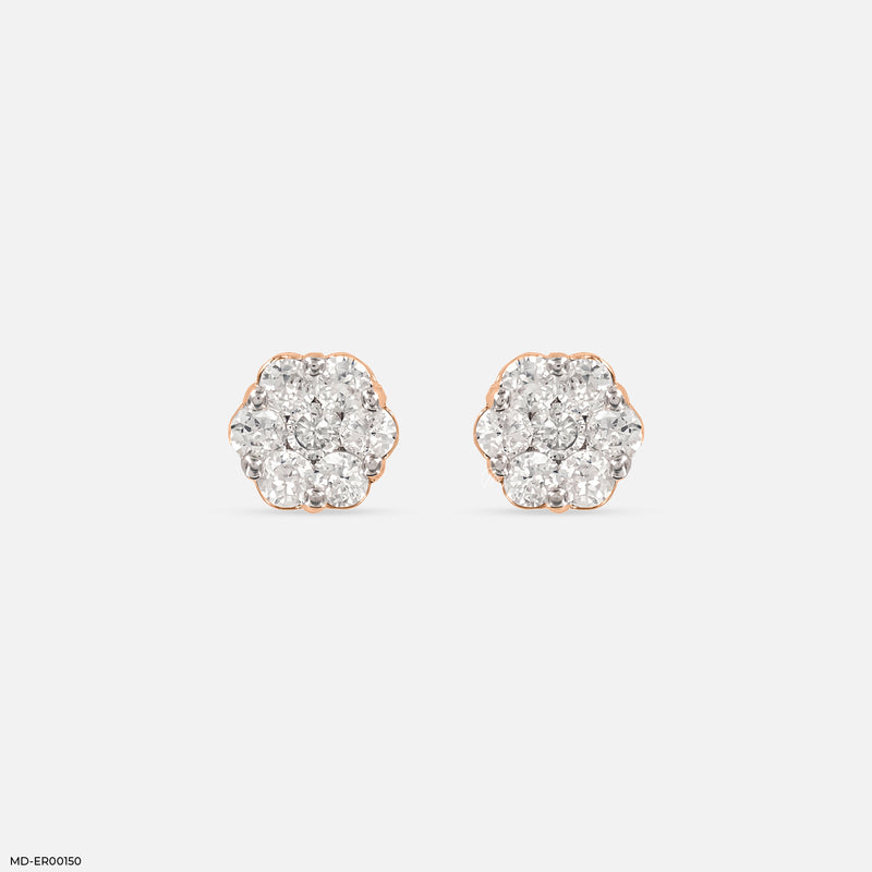 The Diamond Blossom Studs Platinum 950