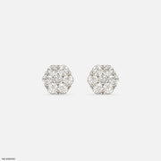 The Diamond Blossom Studs Platinum 950