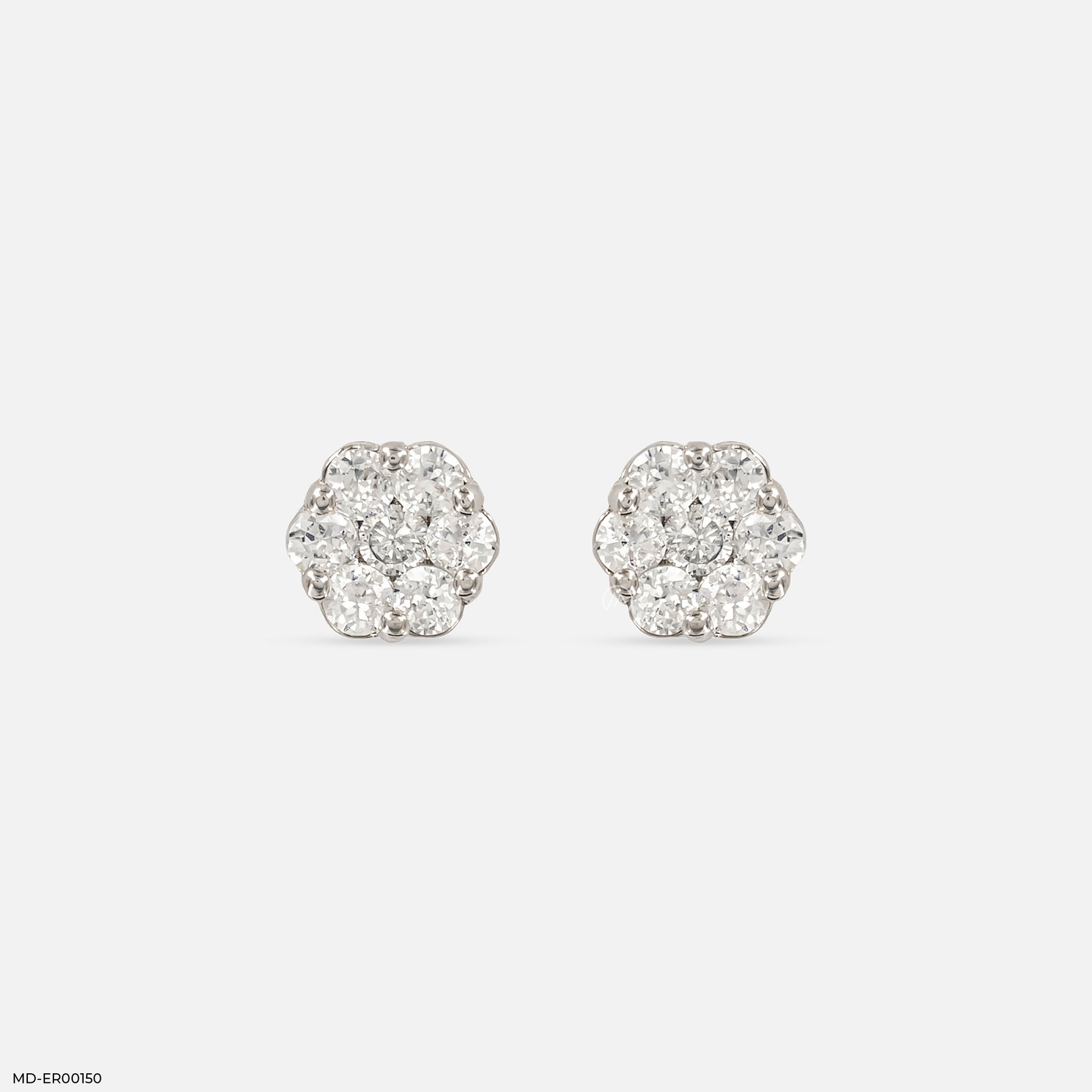 The Diamond Blossom Studs 18K Rose Gold