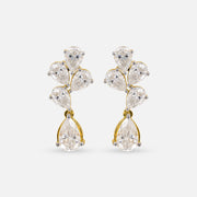2 Carat Pear Drop Stella Earrings 9K Yellow Gold