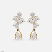 2 Carat Pear Drop Stella Earrings