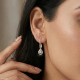 The Lavish Pear Hoops 14K Rose Gold