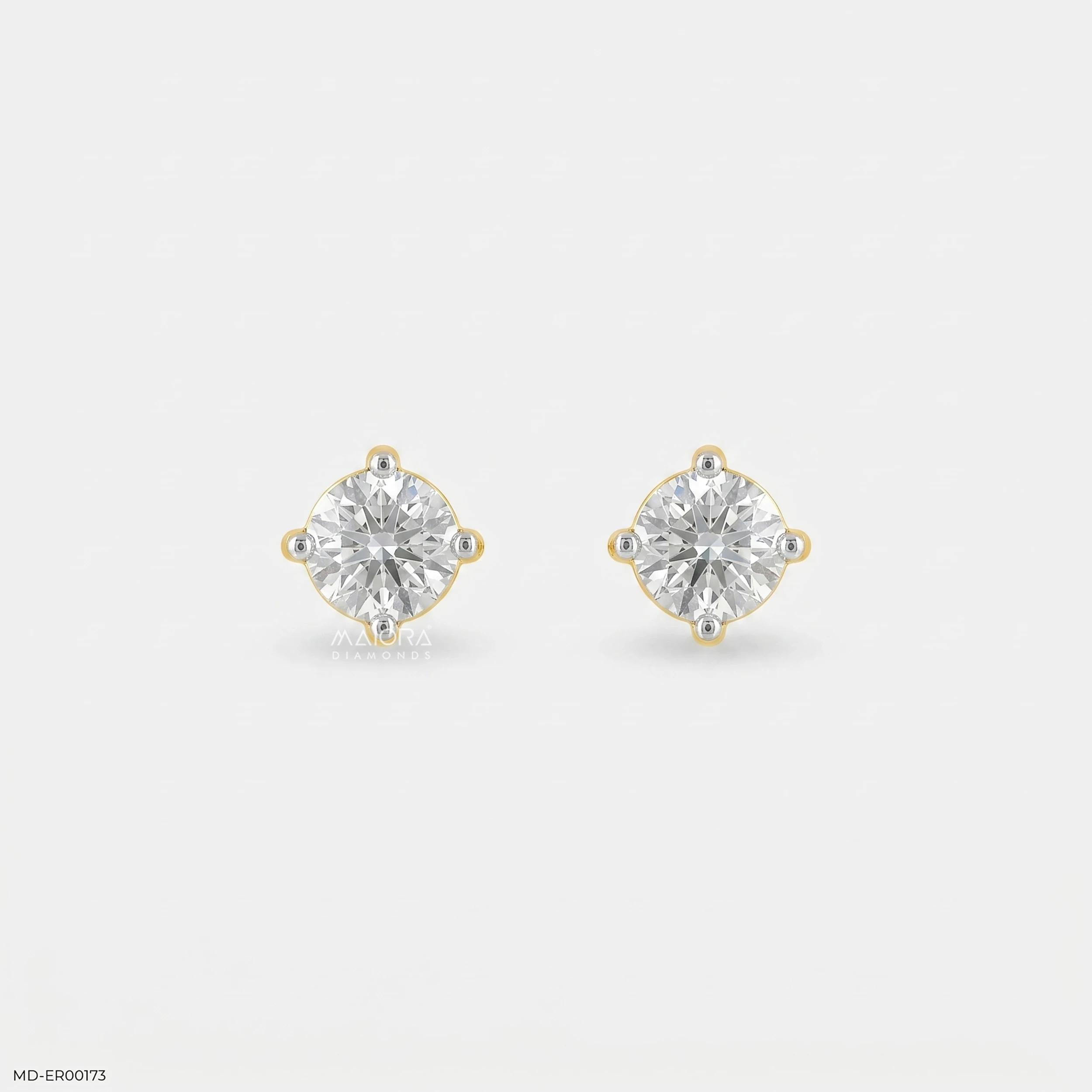 Doozie Diamond Earrings 14K Rose Gold
